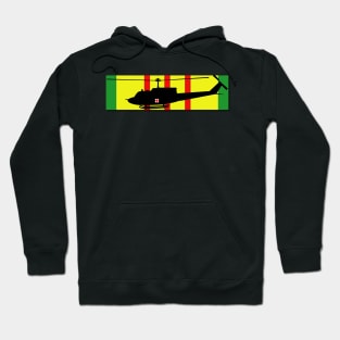 Ribbon - Vietnam - VCM - UH-1 Huey - Medievac Hoodie